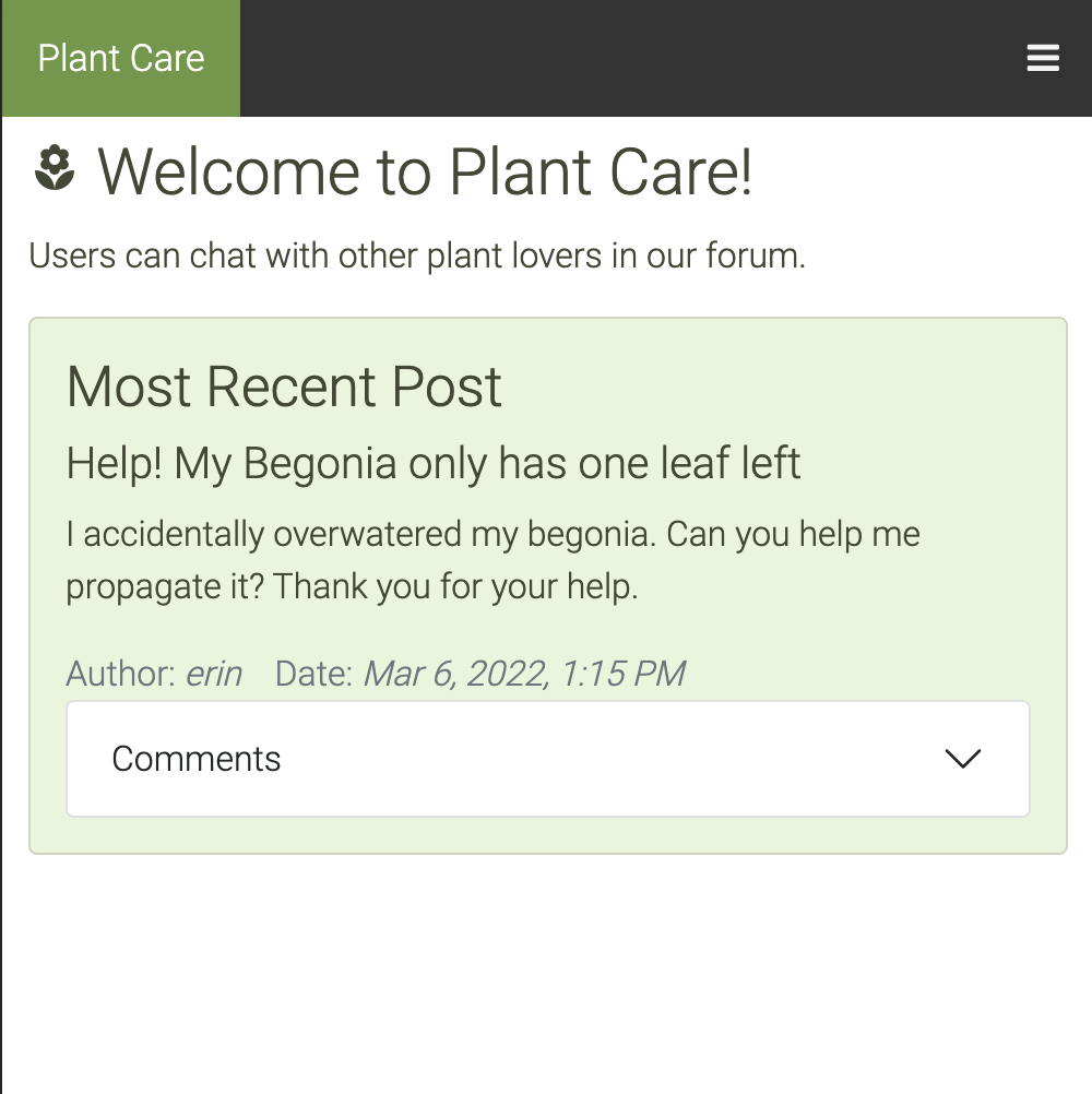 Plant Care